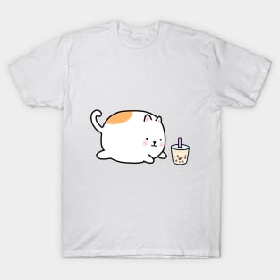 Chubby Boba Cat! T-Shirt